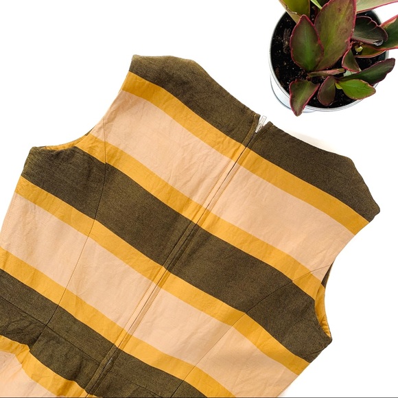 Fossil Striped Silk Blend Sleeveless Mini Dress - Picture 2 of 6